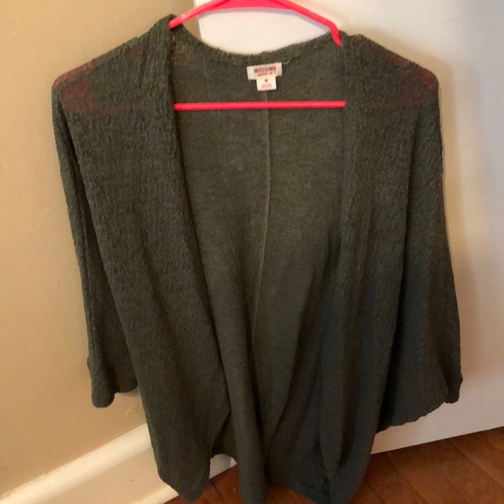 Green cardigan